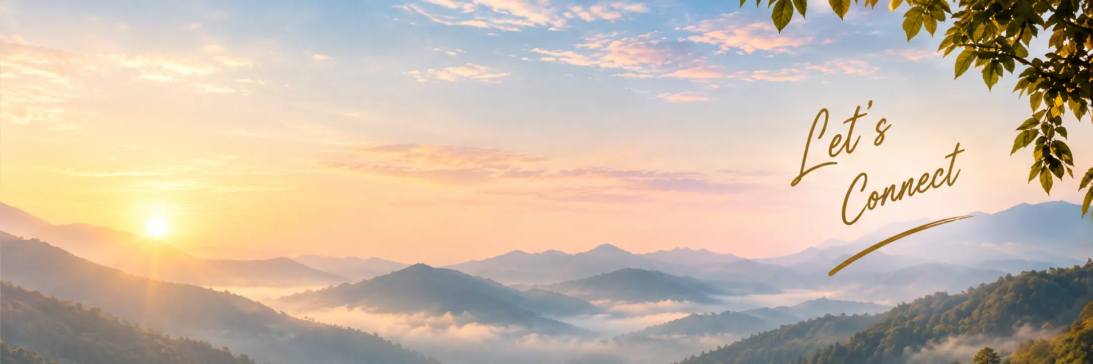 Peaceful mountain landscape